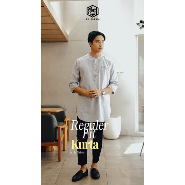 AS SAFWA Baju Koko Kurta K171 3/4 - Zemar Lengan 3/4