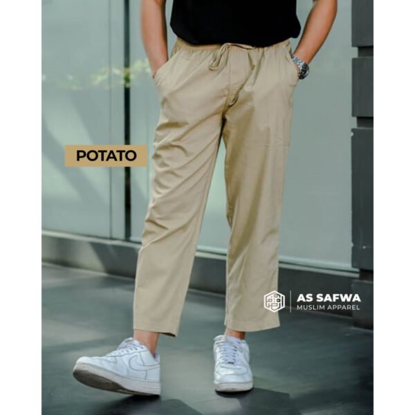 AS SAFWA Celana Sirwal Ankle Pants Pria - Attar Sirwal Twill Reguler up to XXL